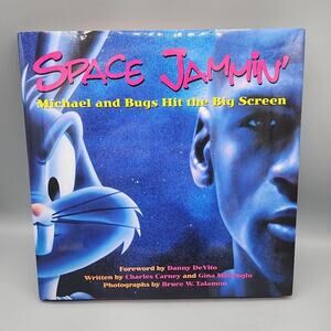 Space Jammin Michael & Bugs Hit the Big Screen Hardcover Book Michael Jordan DJ